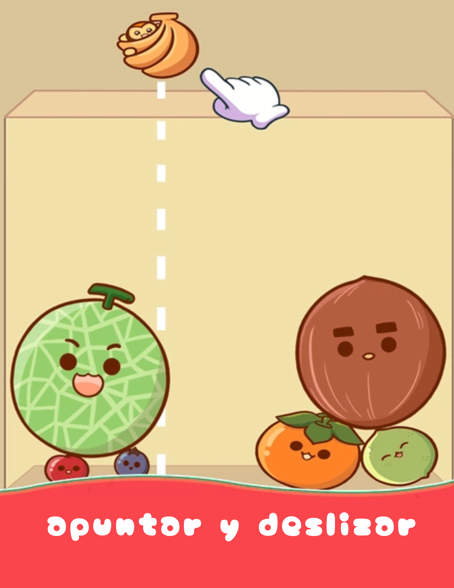 Cómo soltar frutas en el juego de la sandía